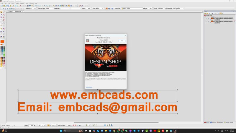 Melco DesignShop Professional V12 Build 12.2.36 New - EmbCads Software ...
